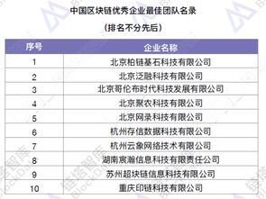 中国区块链最佳企业,引领行业发展的先锋力量